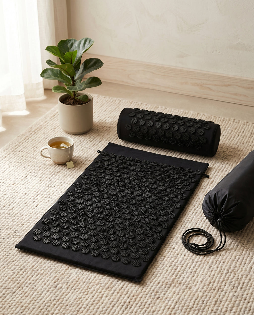 DeepRelief Acupressure Mat & Pillow Set ? Full-Body Tension Relief and Deep Relaxation